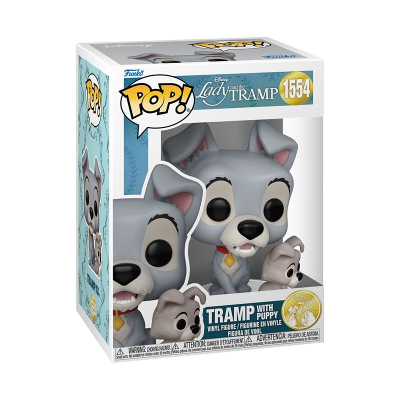 0889698835695 - - Pop! Disney Lady and the Tramp - Tramp with Puppy 10cm - Figur 0889698835695 - - Pop! Disney Lady and the Tramp - Tramp with Puppy 10cm - Figur