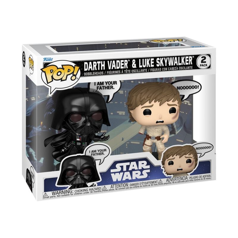 0889698835947 - Darth Vader & Luke Skywalker (2er Pack) Vinyl Figuren Funko Pop! multicolor
