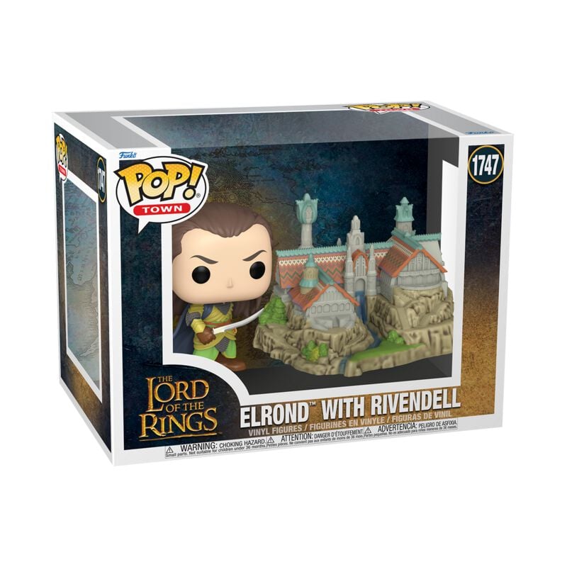 0889698837873 - Elrond with Rivendelll (Pop! Town) Vinyl Figur 1747 Funko Pop! multicolor