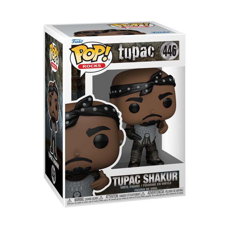 0889698838276 - Tupac Rocks! (California Love) Vinyl Figur 446 Funko Pop! multicolor