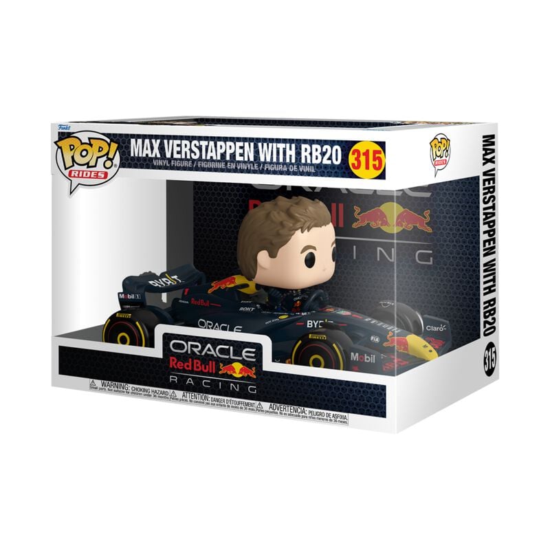 0889698839211 - Max Verstappen with RB20 (Pop Rides! Super Deluxe) Vinyl Figur 315 Funko Pop! multicolor