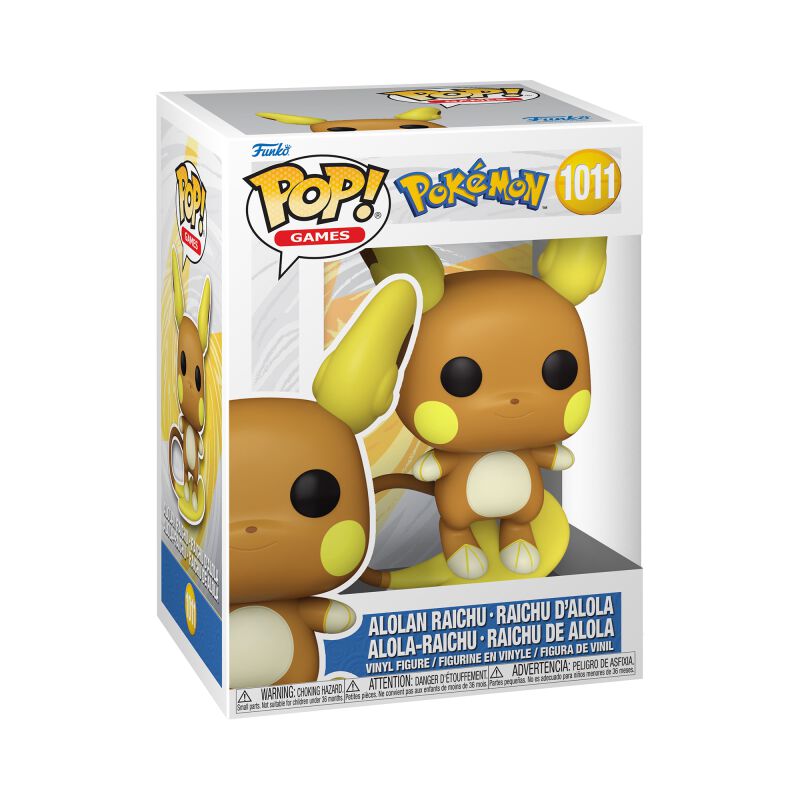 0889698858007 - Alolan Raichu - Raichu DAlola - Alola-Raichu - Raichu De Alola Vinyl Figur 1011 Funko Pop! multicolor