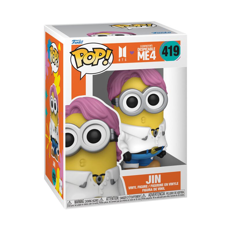 0889698859653 - Ich - Einfach unverbesserlich 4 - BTS - Jin Vinyl Figur 419 Funko Pop! multicolor