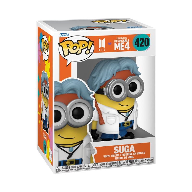 0889698859684 - Ich - Einfach unverbesserlich 4 - BTS - Suga Vinyl Figur 420 Funko Pop! multicolor