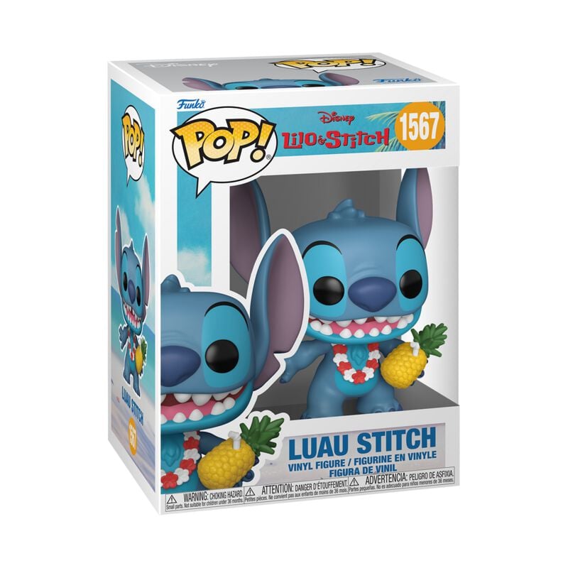 0889698862752 - Luau Stitch Vinyl Figur 1567 Funko Pop! multicolor
