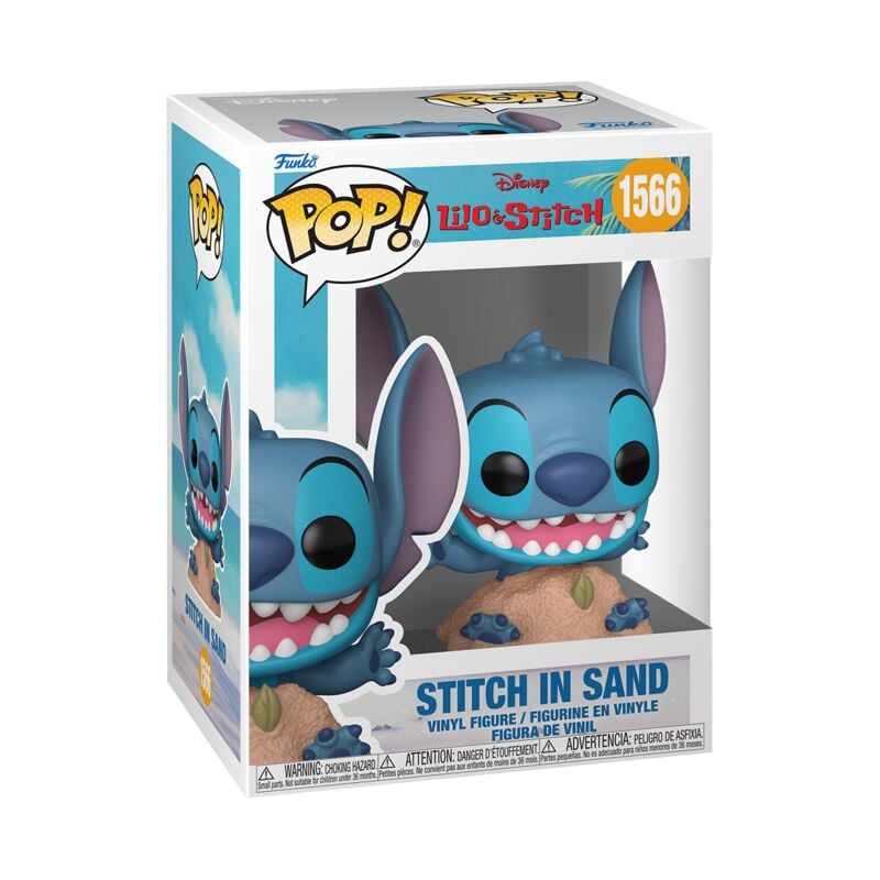 0889698862769 - Stitch In Sand Vinyl Figur 1566 Funko Pop! multicolor