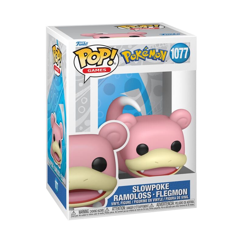 0889698863636 - Slowpoke Ramoloss-Flegmon Vinyl Figur 1077 Funko Pop! multicolor