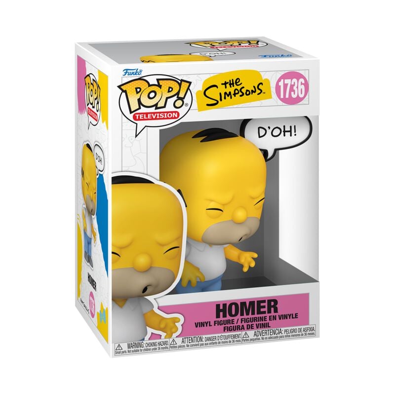 0889698864121 - Homer Vinyl Figur 1736 Funko Pop! multicolor