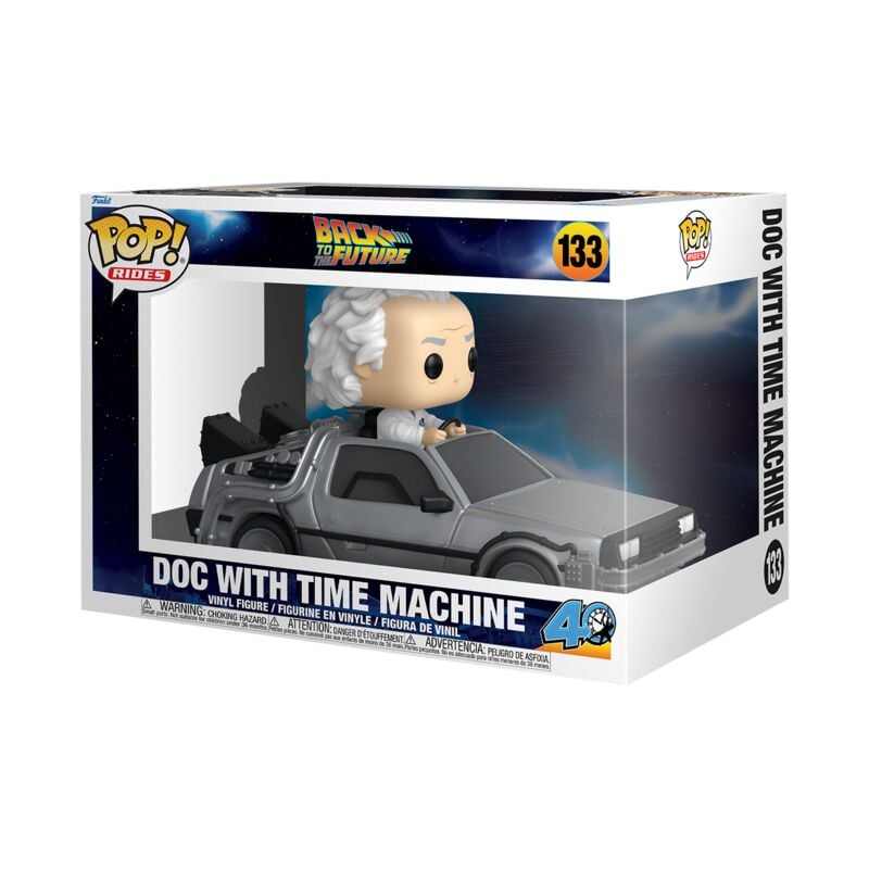 0889698864497 - Doc With Time Machine (Pop! Rides Deluxe) Vinyl Figur 133 Funko Pop! multicolor