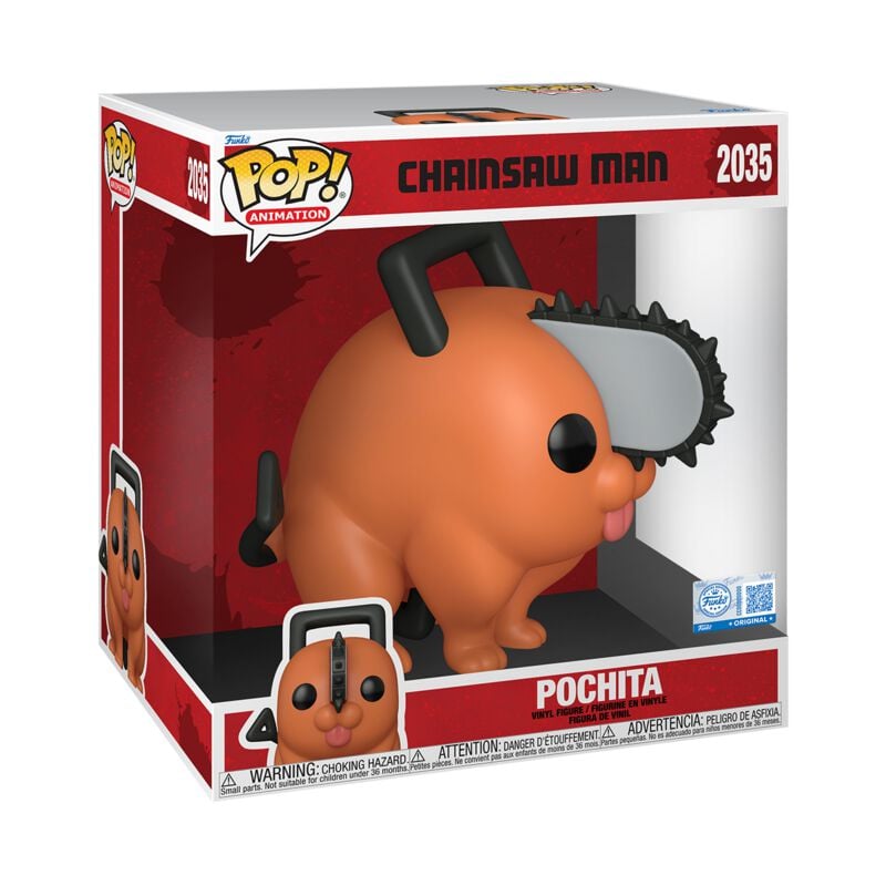 0889698883979 - Pochita (Jumbo Pop!) Vinyl Figur 2035 Funko Pop! multicolor