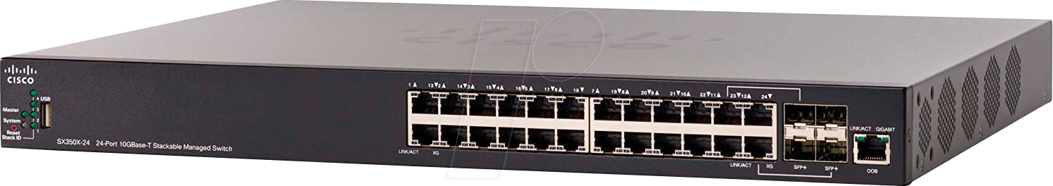 0889728112109 - CISCO SX350X-24 - Switch 24-Port 10 Gigabit Ethernet SFP+