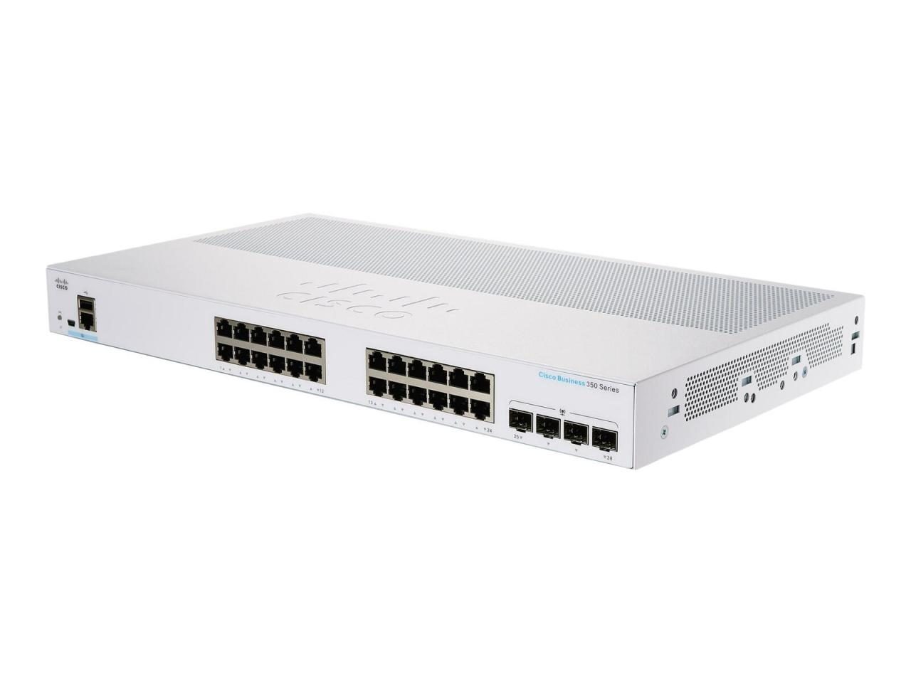 0889728293631 - Business 28-Port Switch 350-Series 24x 1G + 4x SFP+ L3 managed rackmontierbar