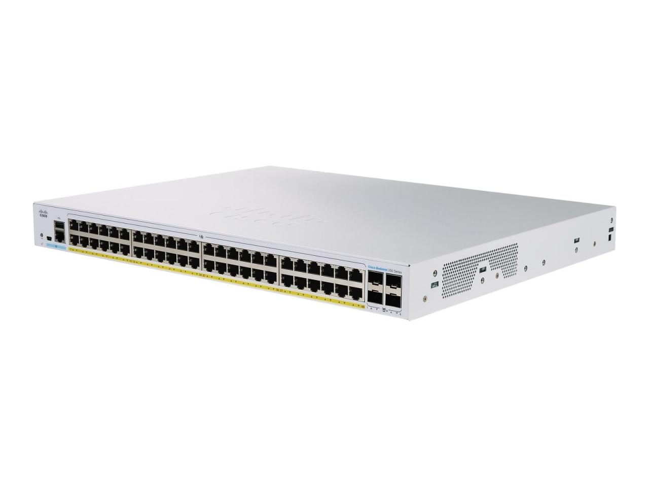 0889728293709 - Business 52-Port Switch 350-Series 48x 1G PoE+ + 4x SFP L3 managed 740W PoE rackmontierbar