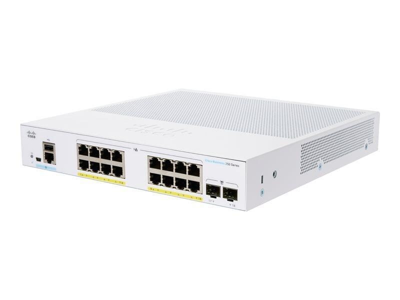 0889728295703 - Switch Business 250-Series 18-Port 1GbE 120W PoE smart managed