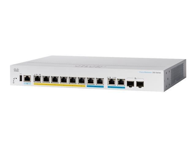 0889728326636 - 0 Switch Business 350-Series 10-Port 1 25 10GbE 124W PoE managed