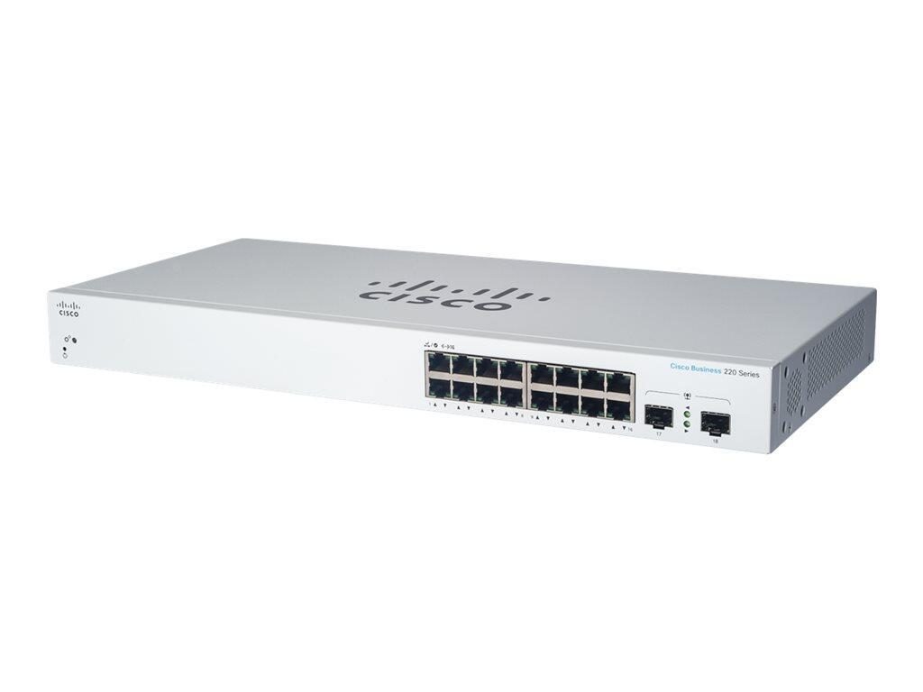 0889728344388 - 0 Switch Business 220-Series 18-Port 1GbE 130W PoE smart managed