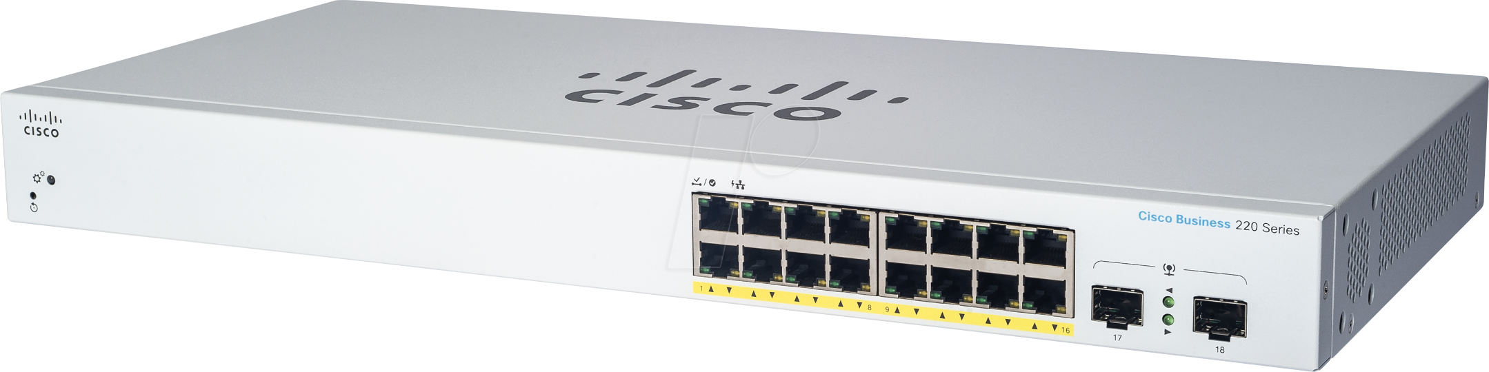 0889728344463 - Business 220 Series CBS220-16T-2G - switch - 18 ports - smart - rack-mountable