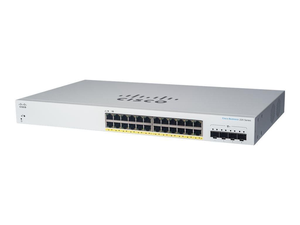 0889728344685 - 0 Switch Business 220-Series 28-Port 1GbE 195W PoE smart managed