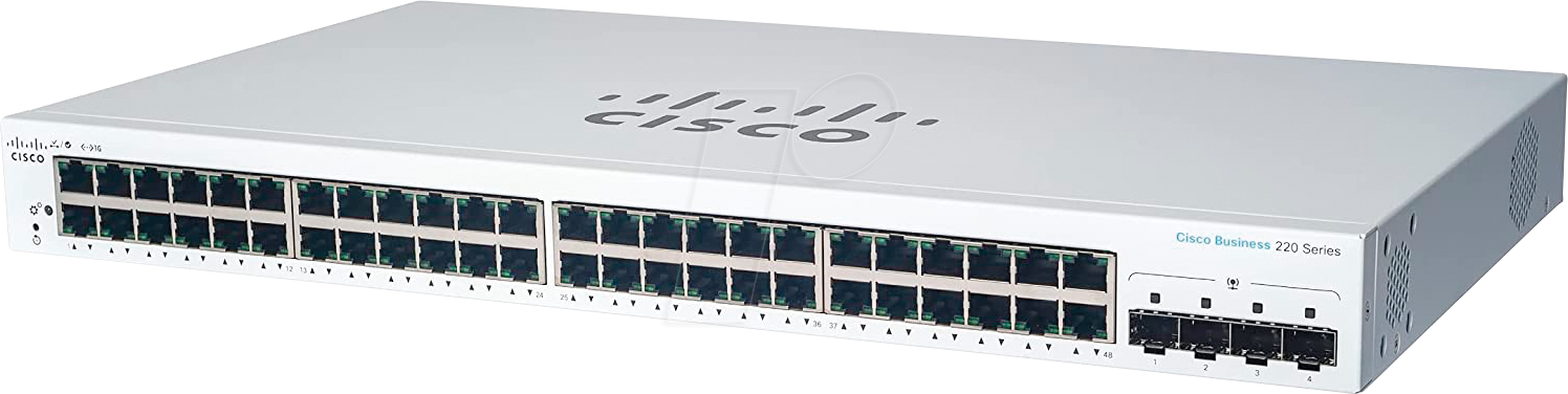 0889728345149 - 0 Switch Business 220-Series 52-Port 1 10GbE 382W PoE smart managed