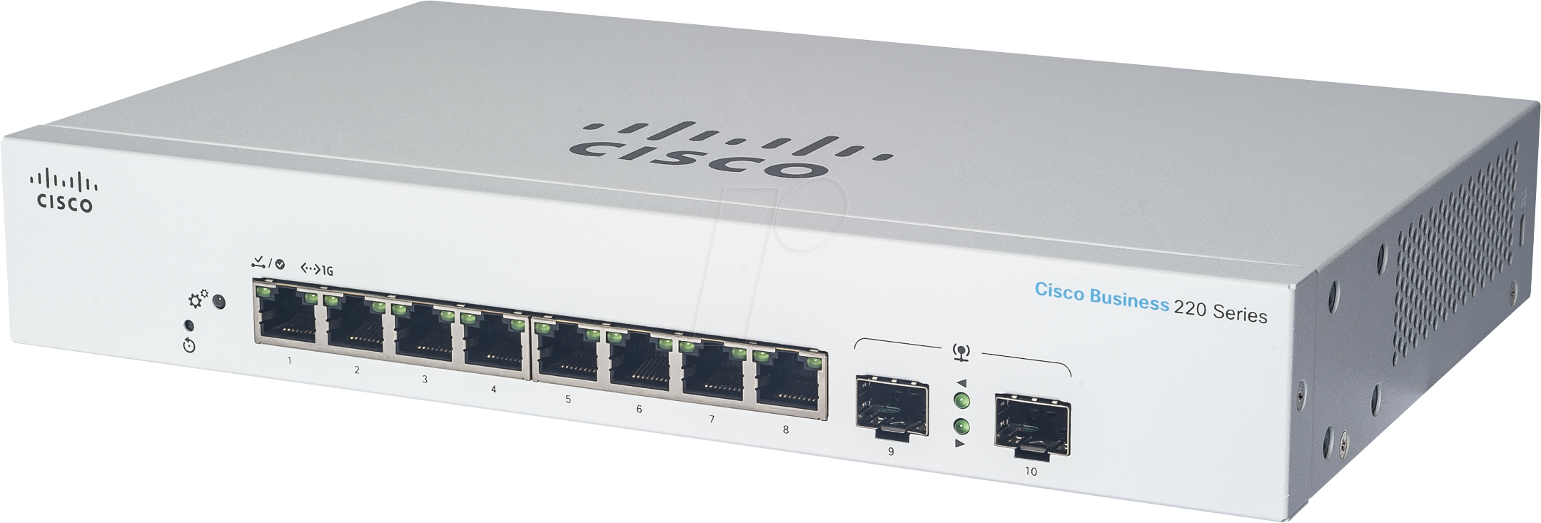 0889728345620 - Switch Business 220-Series 10-Port 1GbE 130W PoE smart managed