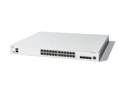 0889728521567 - Catalyst 1300-24XT 24x 10GbE + 4x 10GbE RJ45 SFP+ Combo Ports L3 managed