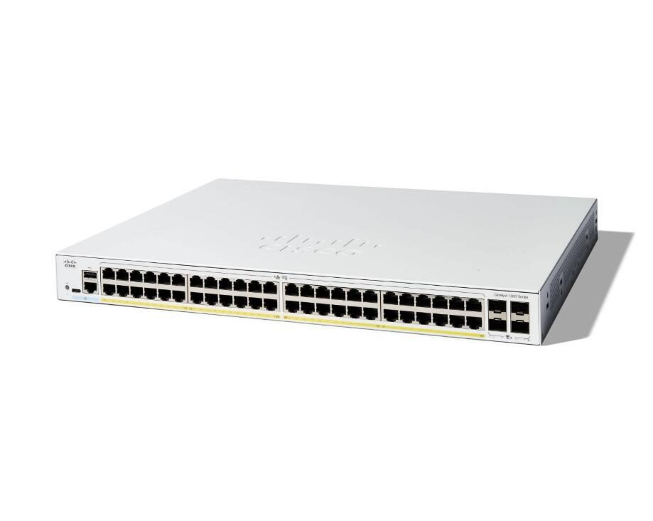 0889728521963 - 0 Catalyst 1300-48FP-4X Switch 24x 1GbE + 4x 10GbE SFP+ L3 managed