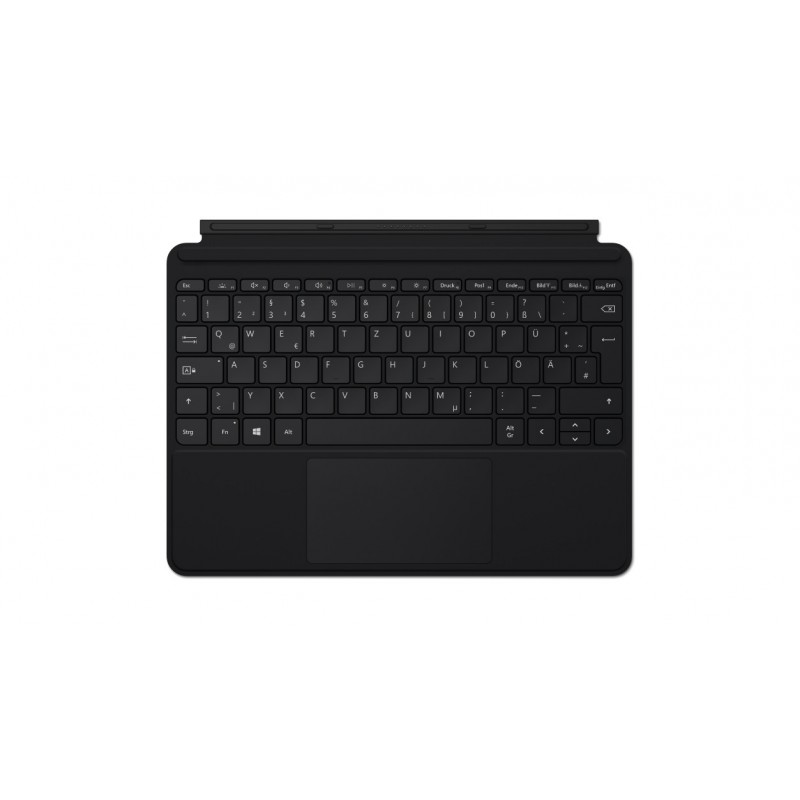 0889842590883 - Surface Go Type Cover - Tastatur - mit Trackpad Beschleunigungsmesser - hinterleuchtet - Deutsch - Schwarz