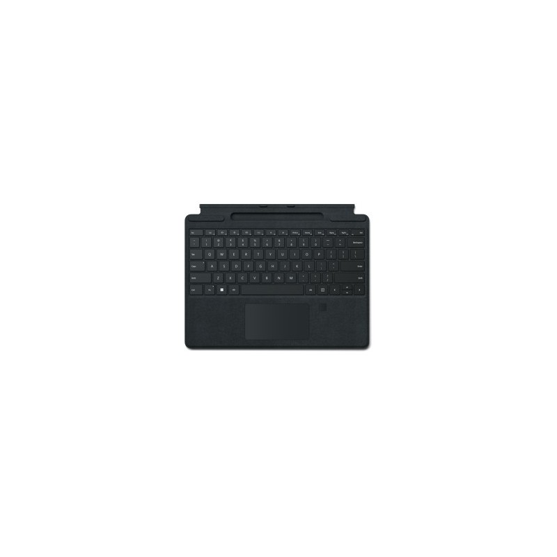 0889842792454 - Surface Pro Signature Keyboard with Fingerprint Reader - keyboard - with touchpad accelerometer Surface Slim Pen 2 storage and charging tray - QWERTZ - German - black - Tastaturen - Deutsch - Schwarz