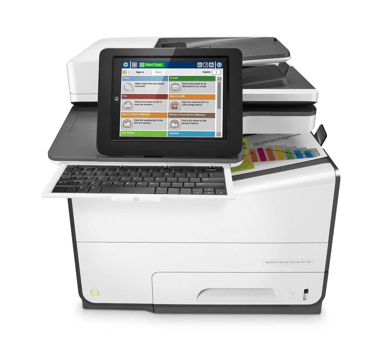 0889894017611 - Sichern Sie sich jetzt 150 Euro Trade In Prämie HP PageWide Enterprise Color Flow 586z Tintenstrahl-Multifunktionsgerät