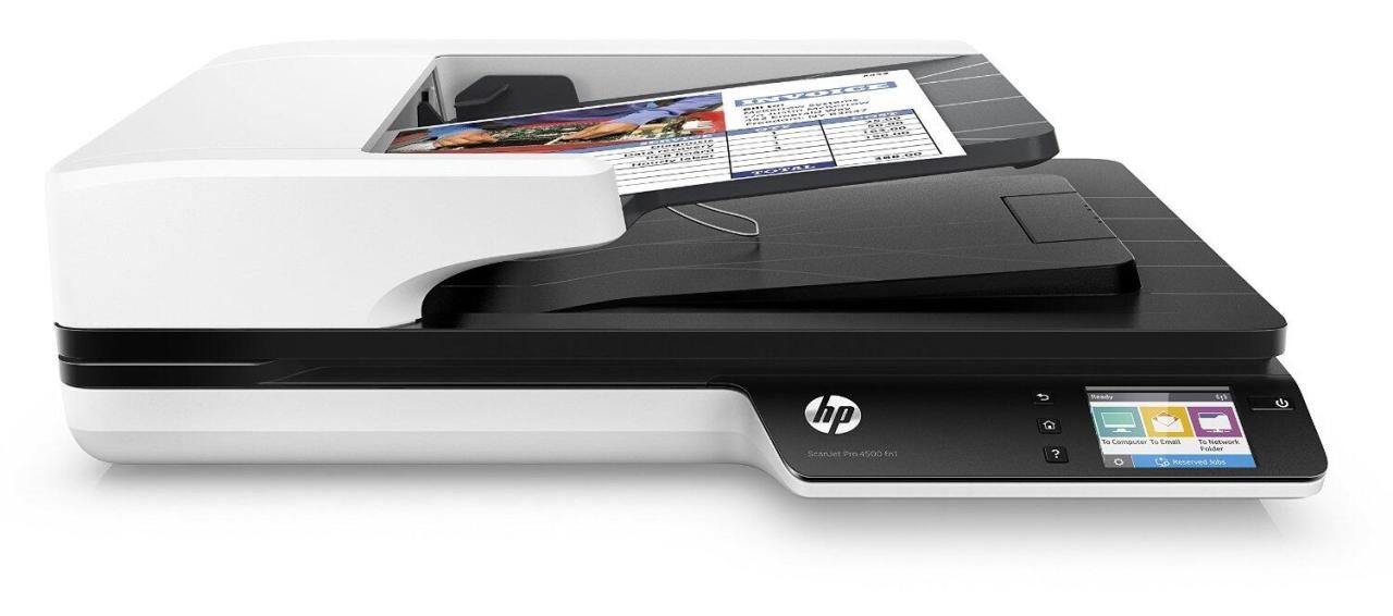 0889894218995 - Scanner Scanjet Pro 4500 fn1 Drucker HP+ Instant Ink kompatibel schwarz (schwarz weiß) Scanner