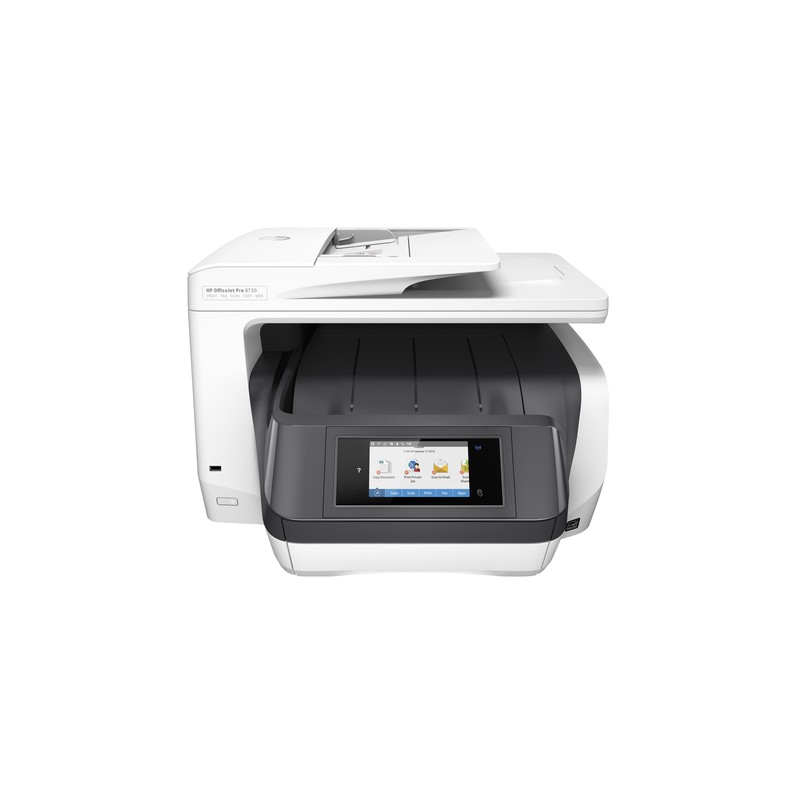 0889894310675 - OfficeJet Pro 8730 All-in-One Farb Tintenstrahl Multifunktionsdrucker A4 Drucker Scanner Kopierer Fax LAN WLAN Duplex Duplex-ADF