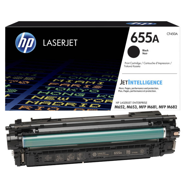 0889894325419 - 655A - Schwarz - Original - LaserJet - Tonerpatrone (CF450A) - für Color LaserJet Enterprise M652dn M652n M653dn M653x (CF450A)