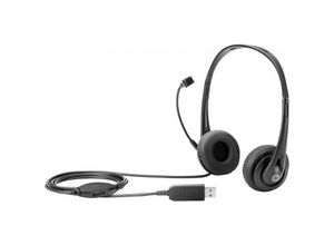 0889894467591 - Hp Headset Verkabelt Kopfbügel Noise Cancelling schwarz mit Mikrofon T1A67AA