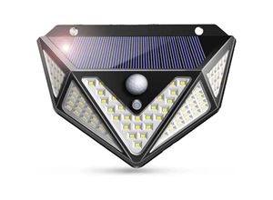 0930484406831 - Qiedie - 100 LEDs Weitwinkel-Solarlicht