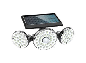 0941446468354 - Qiedie - Solarleuchte für den Außenbereich 70 LEDs mit Bewegungsmelder IP65 wasserdicht 360 Drehungen