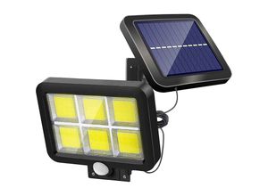 0941446468385 - Qiedie - Leistungsstarke Solarleuchte für den Außenbereich mit Bewegungsmelder 120 LEDs wasserdicht weiße Beleuchtung 5 m Kabel