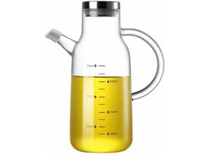 0948569015069 - Olivenölspender Ölflasche aus Glas mit hohem Borosilikatgehalt 550 ml Longziming