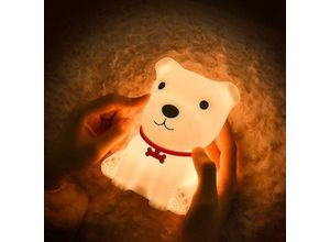 0961760615678 - Gotrays - Baby-Nachtlicht wiederaufladbares Baby-Welpen-Nachtlicht tragbares Silikon-LED-Nachtlicht Touch-Nachtlicht Babyzimmerdekoration Baby