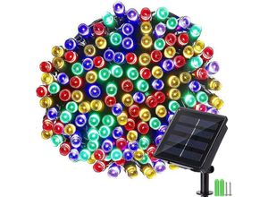 0961760615692 - Qiedie - Solar-Lichterkette für den Außenbereich – 22 m wasserdicht 200 LEDs 8 Beleuchtungsmodi für Garten Terrasse Zaun Pool usw