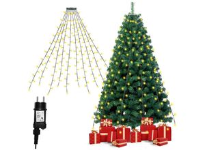 0962061796233 - 280 LEDs Lichterkette Christbaum Halloween Außen Weihnachtsbaumkette Fenster Warmweiß - Hengda