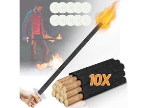 0962061982377 - Randaco - swanew Torches à huile lot de 10 lampe huile pour dehors