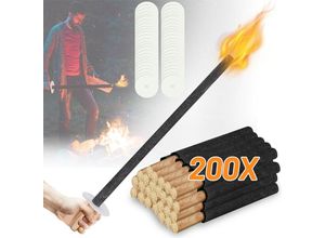 0962061982414 - SWANEW Torches à huile lot de 200 lampe huile pour dehors