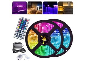 0962062004719 - Vingo - 2M led Streifen set  rgb led Stripe 5050 smd led Strip 30 LEDs led not wasserdicht(IP20) mit 44 Tasten Fernbedienung - rgb