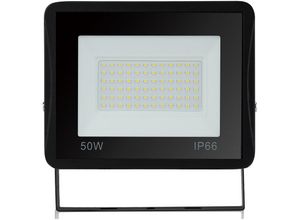 0962063025799 - Led Fluter Baustrahler 50W Strahler Kaltweiß Außenstrahler Arbeitsleuchte IP66 Wasserdicht Flutlicht Scheinwerfer - Schwarz - Vingo