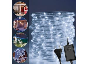 0962063470698 - Hengda - led Lichterschlauch Außen Innen Lichtschlauch Lichtleiste Lichterkette 20M Kaltweiß - Kaltweiß