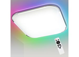 0962063587334 - Swanew - LED-Deckenleuchte Bad Deckenleuchte Küche Wohnzimmer IP44 rgb 24W - Weiß