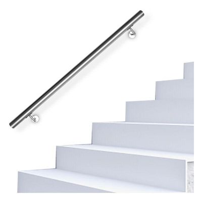 0962063603478 - Handlaufset Wandhalter Edelstahl Handlauf Halter Treppe Haltegriff Treppengeländer 150 cm - Argent - Vingo