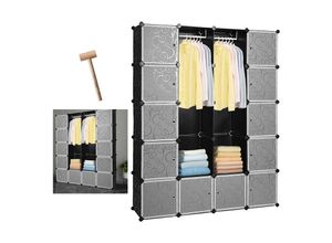 0962063634601 - TolleTour Kleiderschrank Regal diy Steckregal Garderobe Aufbewahrungsschrank Kinderregal