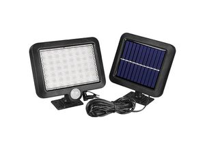 0976786489509 - Qiedie - Geteilte Solar-Induktions-Wandleuchte IP65 wasserdichtes Licht verstellbare Solar-Sicherheitsleuchte für Garten Garage Einfahrt Hof