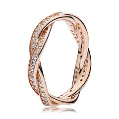 1003678900008 - Ring Twist ROSE Zirkonia